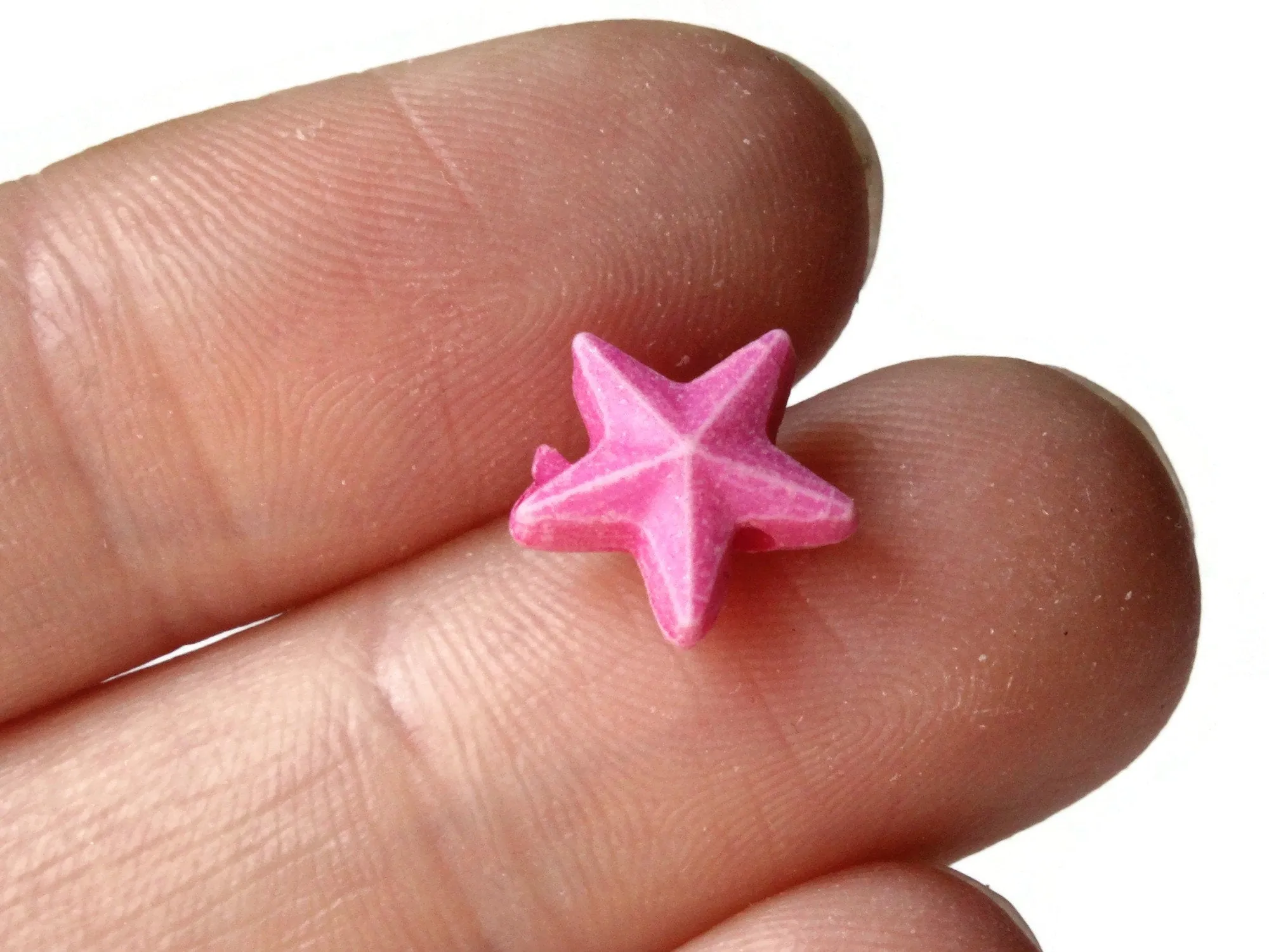 100 10mm Mixed Colors Plastic Star Beads Loose Miniature Celestial Beads