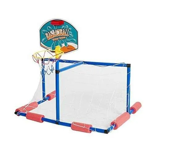 2 in 1 Water Sport Game Polo Basketball Stand Swimming Play Kids Family