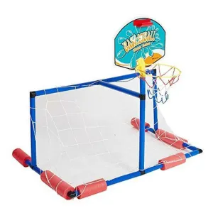 2 in 1 Water Sport Game Polo Basketball Stand Swimming Play Kids Family