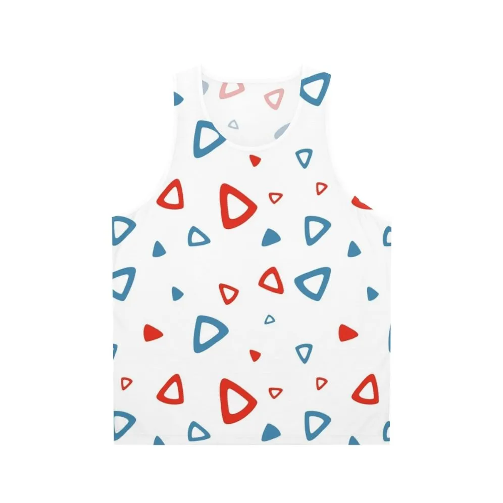 90s Retro Triangle Pattern Unisex Tank Top