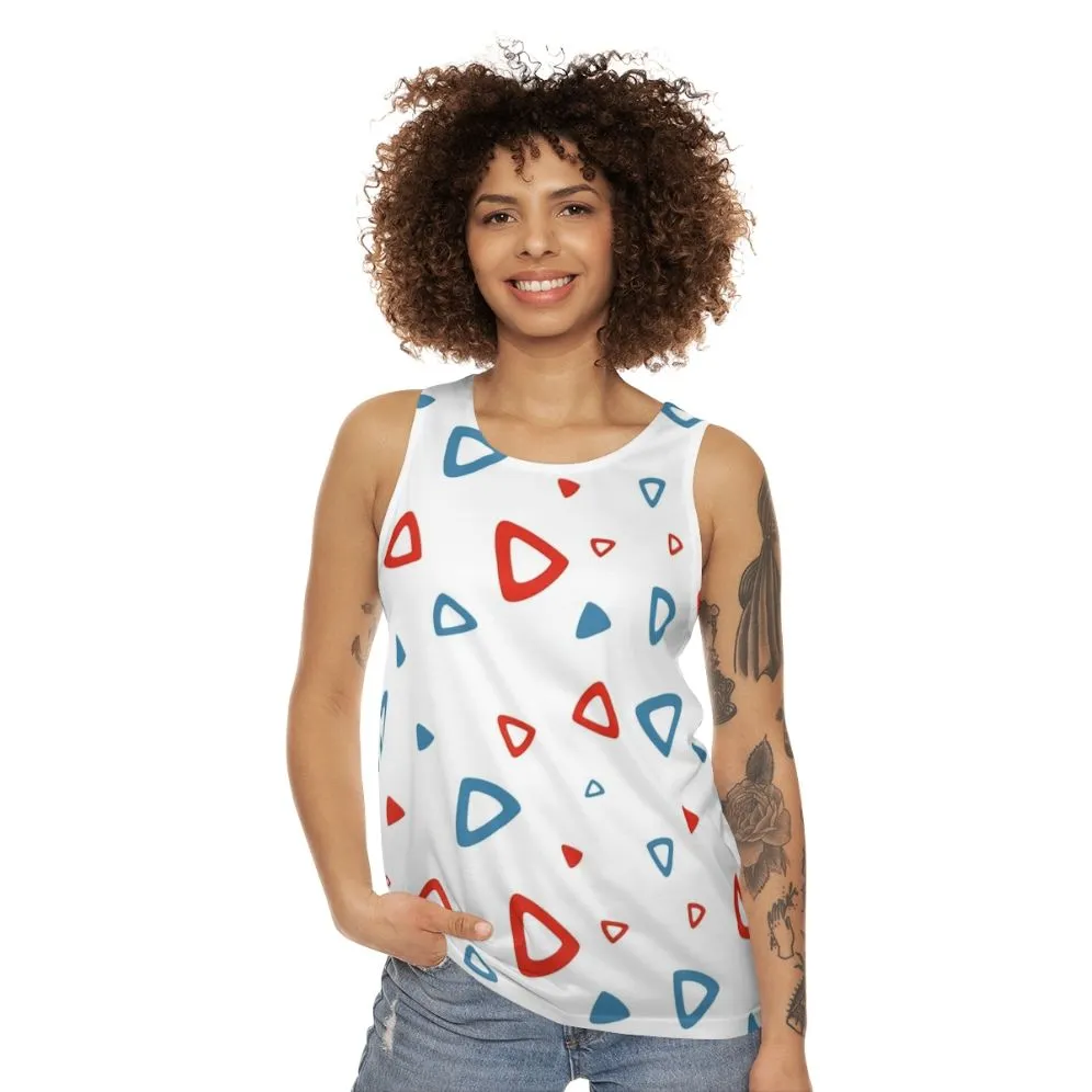 90s Retro Triangle Pattern Unisex Tank Top