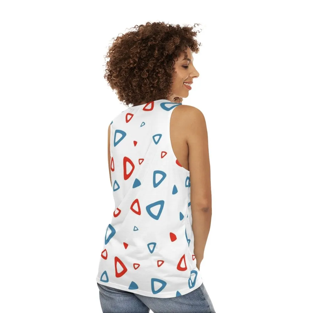 90s Retro Triangle Pattern Unisex Tank Top