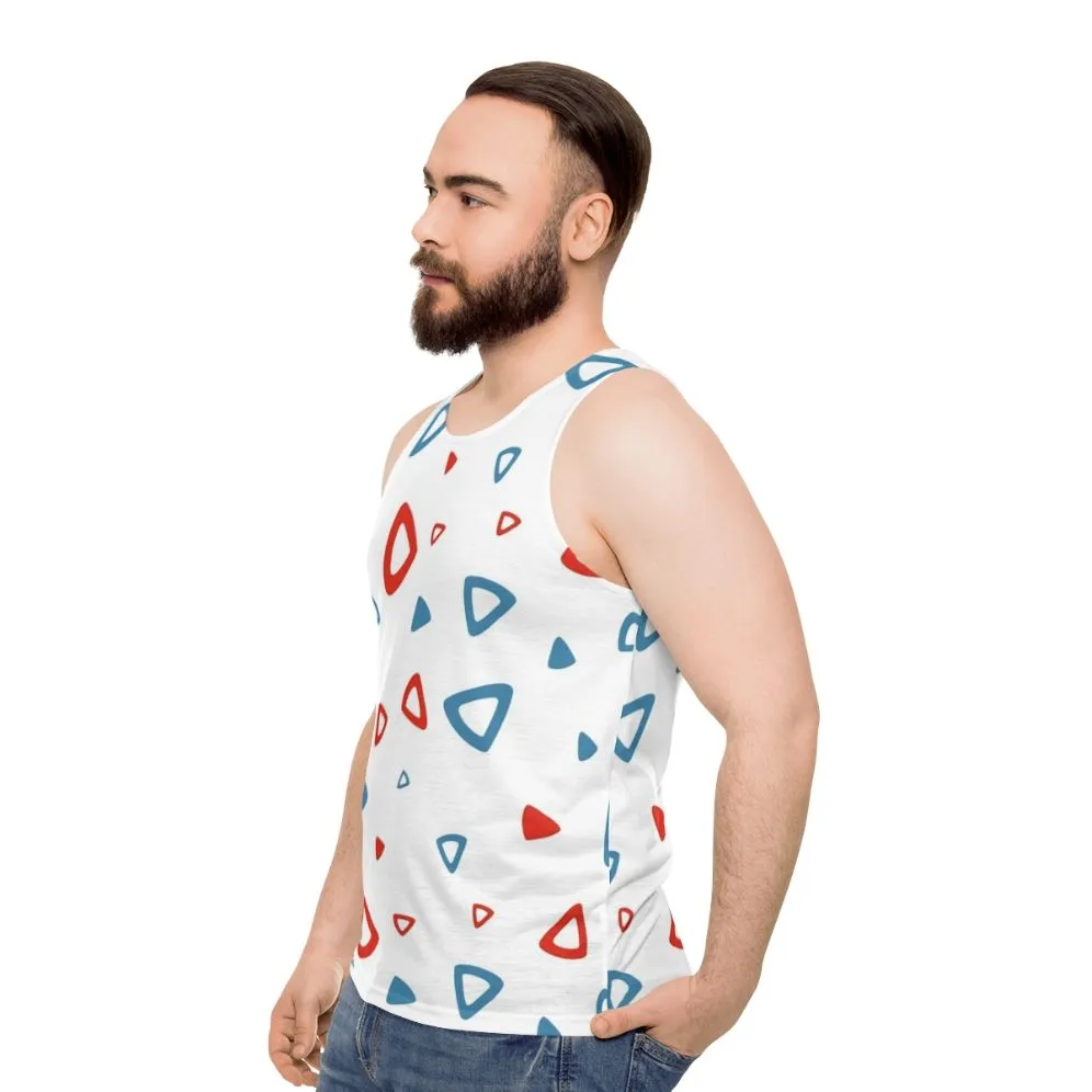 90s Retro Triangle Pattern Unisex Tank Top