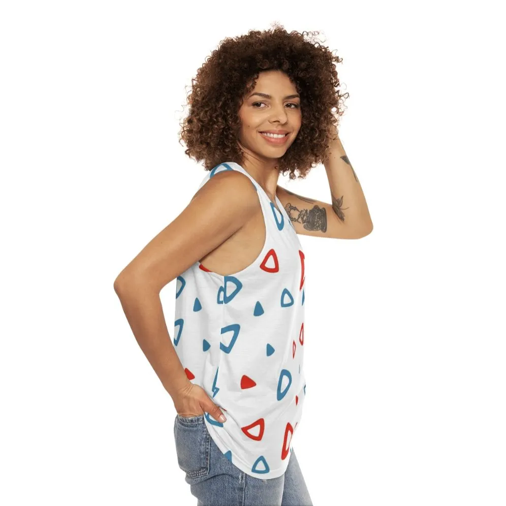 90s Retro Triangle Pattern Unisex Tank Top