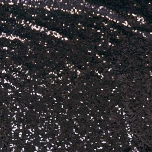 All Over Black Mesh Glitz Mini Sequins Fabric