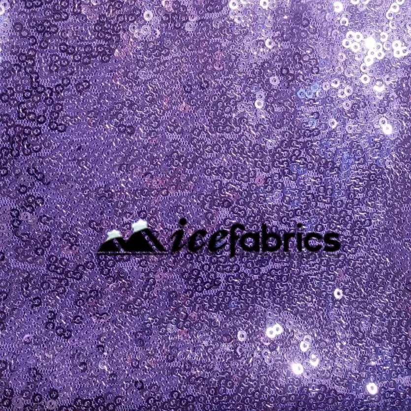 All Over Lavender Mesh Glitz Mini Sequins Fabric