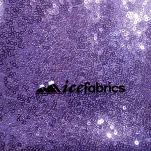 All Over Lavender Mesh Glitz Mini Sequins Fabric