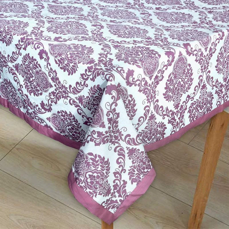 Ardila Ethnic Square Table Cover - Purple