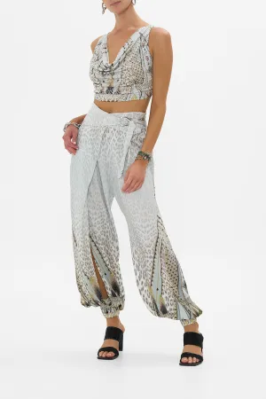 ASYMMETRICAL BELTED PANT SAHARA STARLET