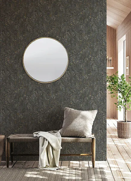 Beck Charcoal Leak Wallpaper from Concrete Advantage Collection