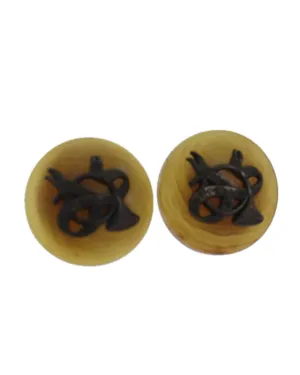 Beige Auth Earring with Elegant Design