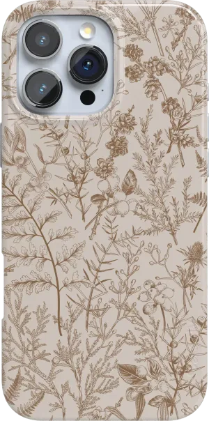 Beige Garden | Neutral Floral Case