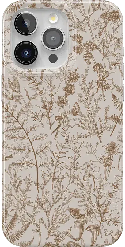 Beige Garden | Neutral Floral Case