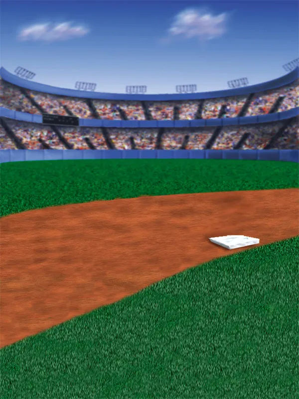 Big League Baseball Printed Photography Backdrop
