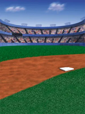 Big League Baseball Printed Photography Backdrop