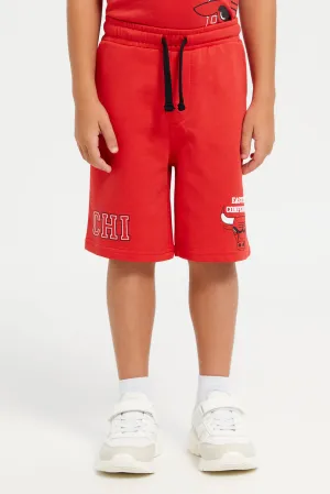 Boys Red Chicago Bulls Short