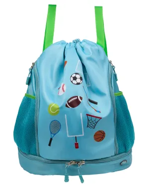 Boys Sports-Themed Camp Bag Backpack