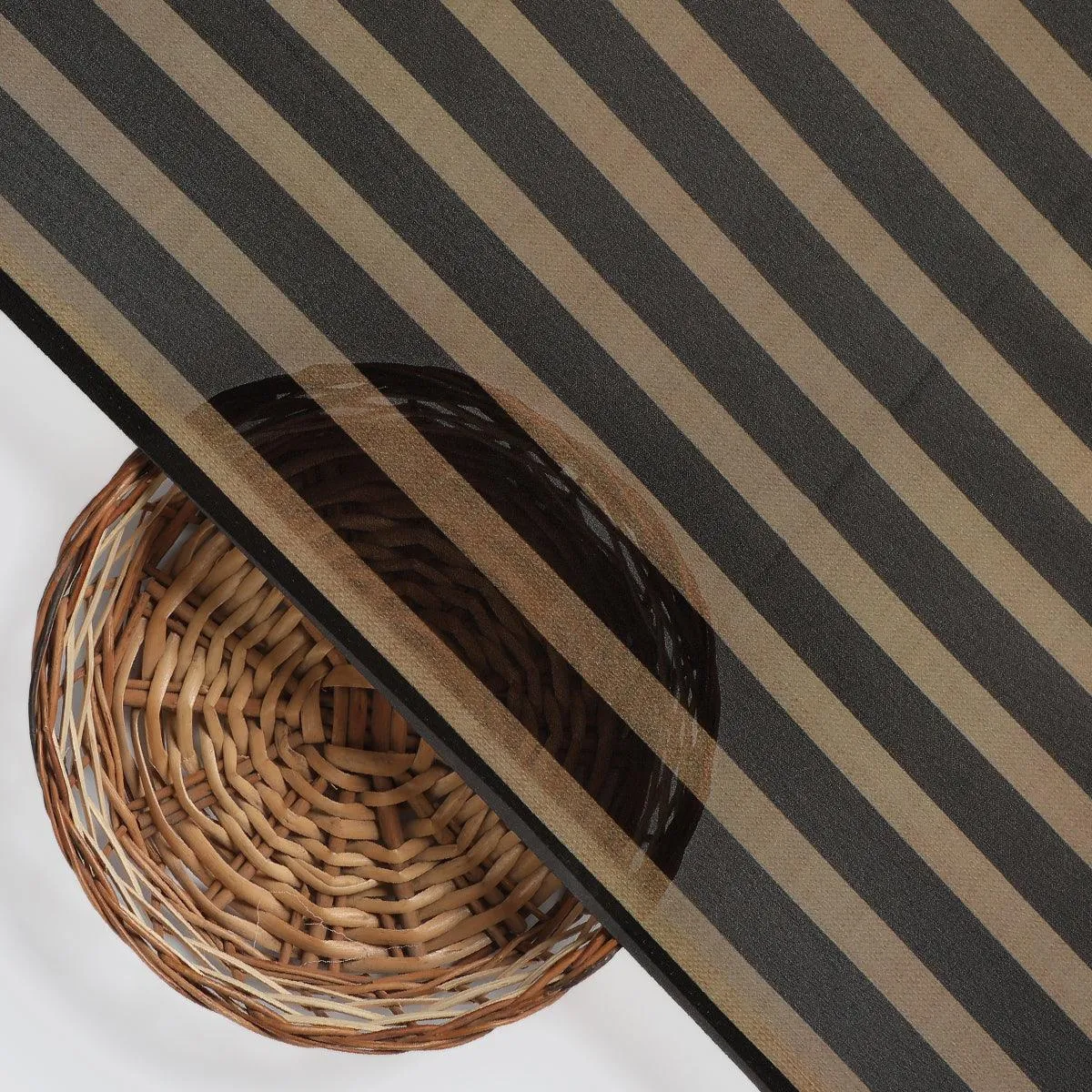 Brown Stripes Digital Printed Fabric - Weightless