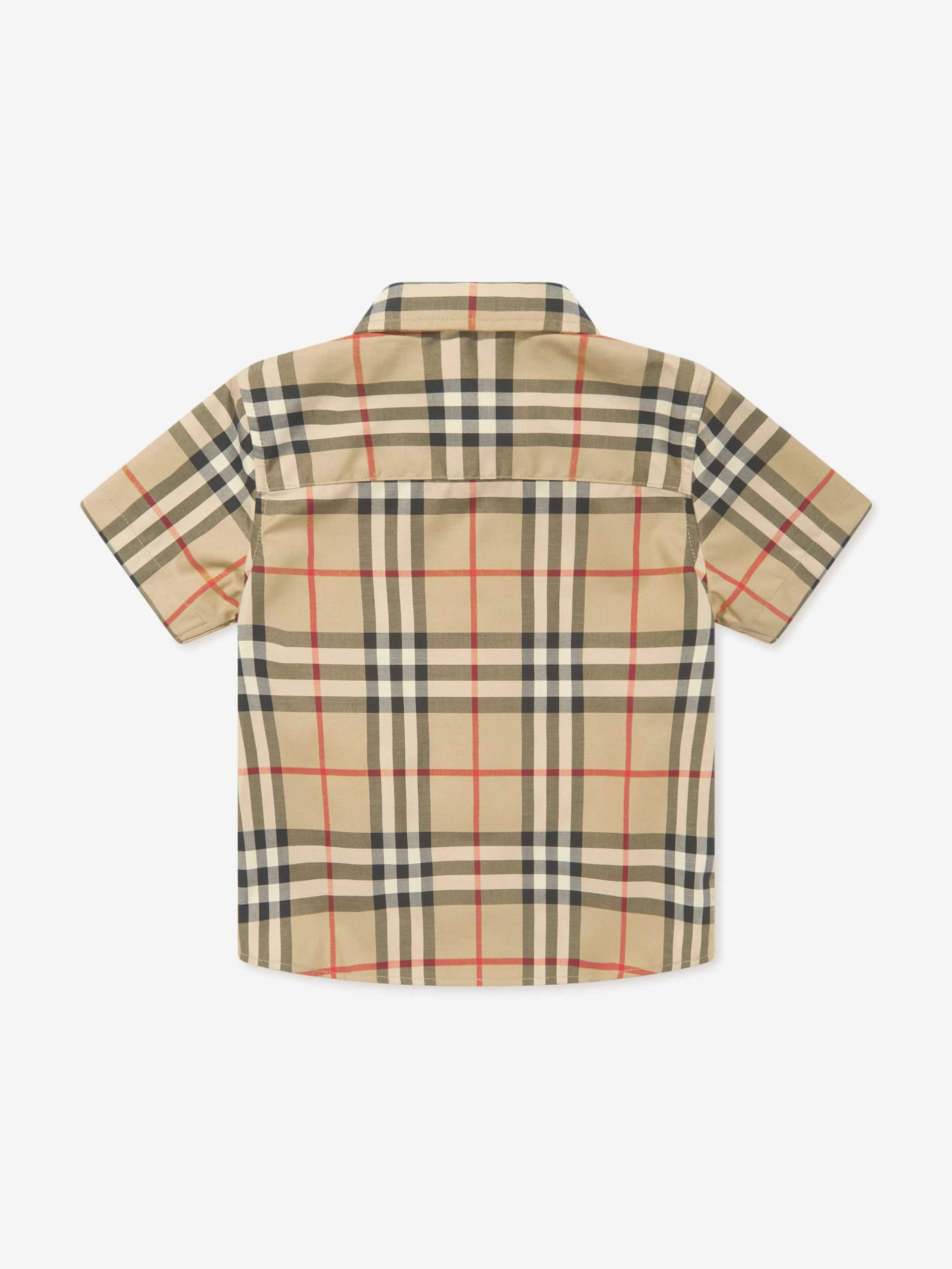 Burberry Baby Boys Check Mini Owen Shirt in Beige