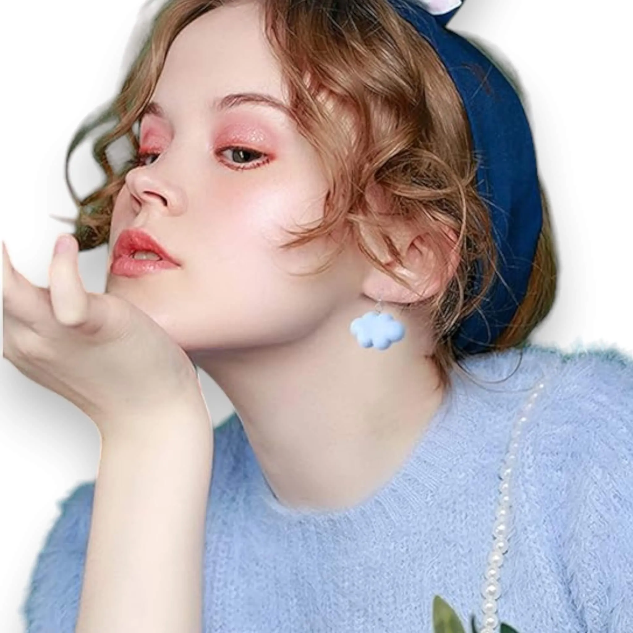 Cartoon Cloud Drop Earrings