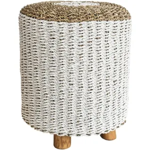 Chic Rattan Stool – Versatile Elegance for Any Space
