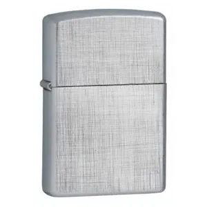 Classic Linen Weave Chrome Lighter