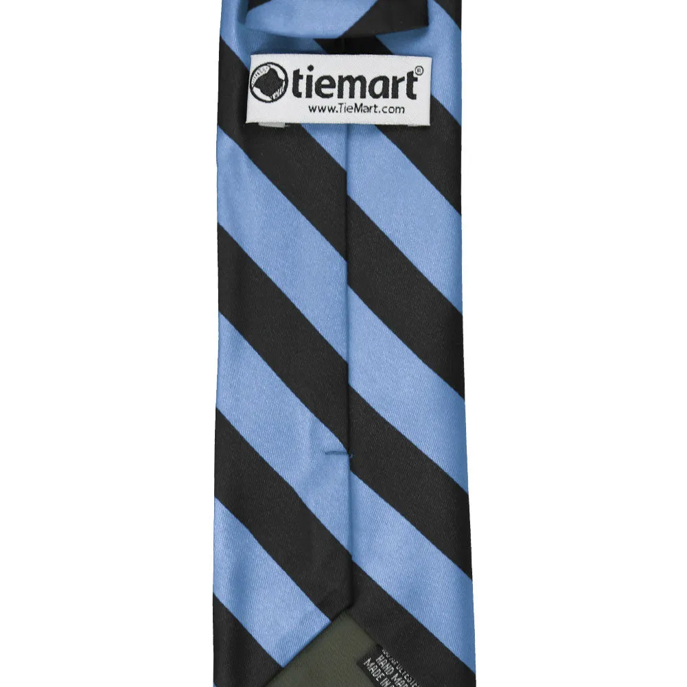 Cornflower and Black Striped Tie