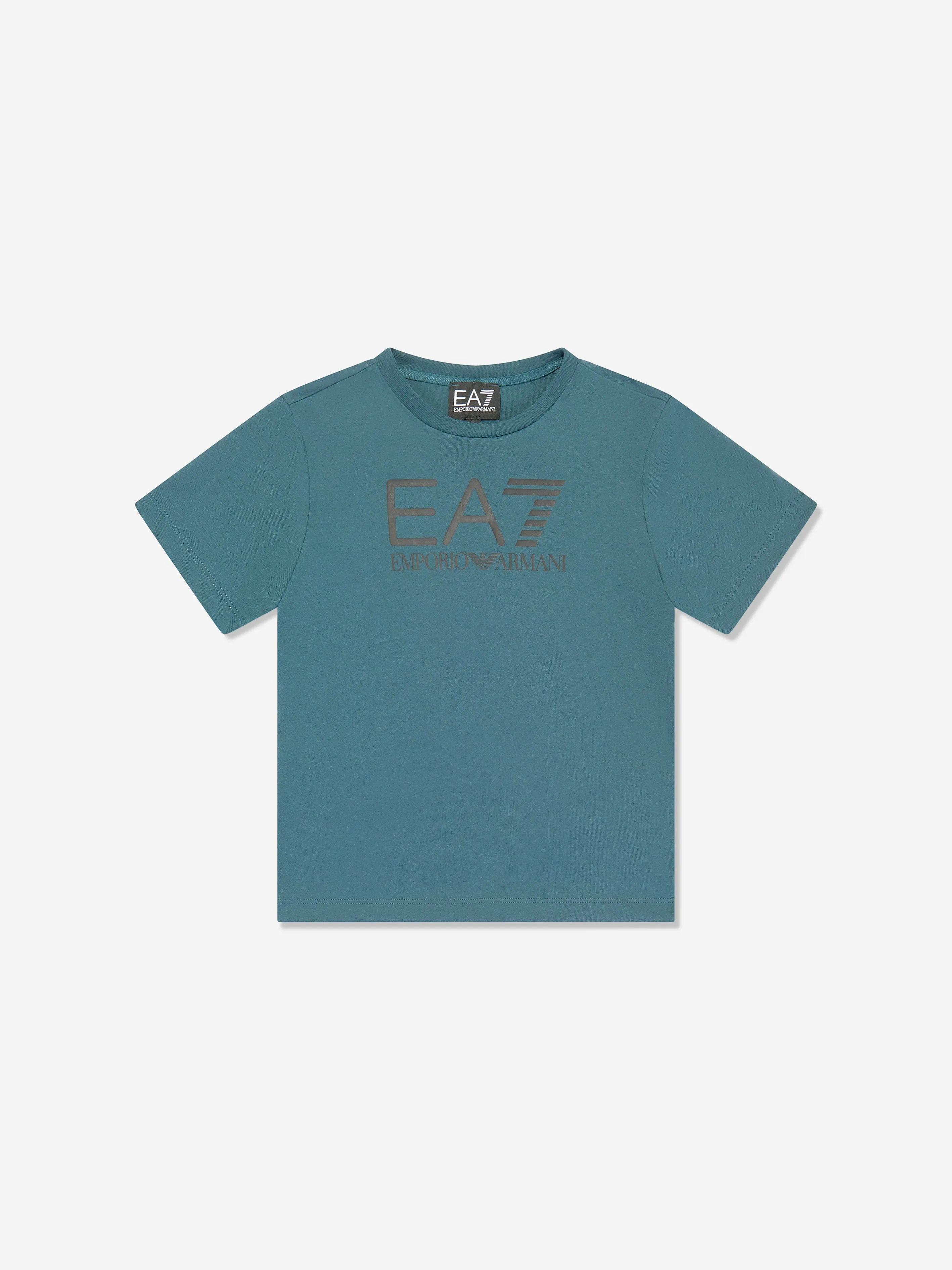 EA7 Emporio Armani Boys Logo Short Set in Blue