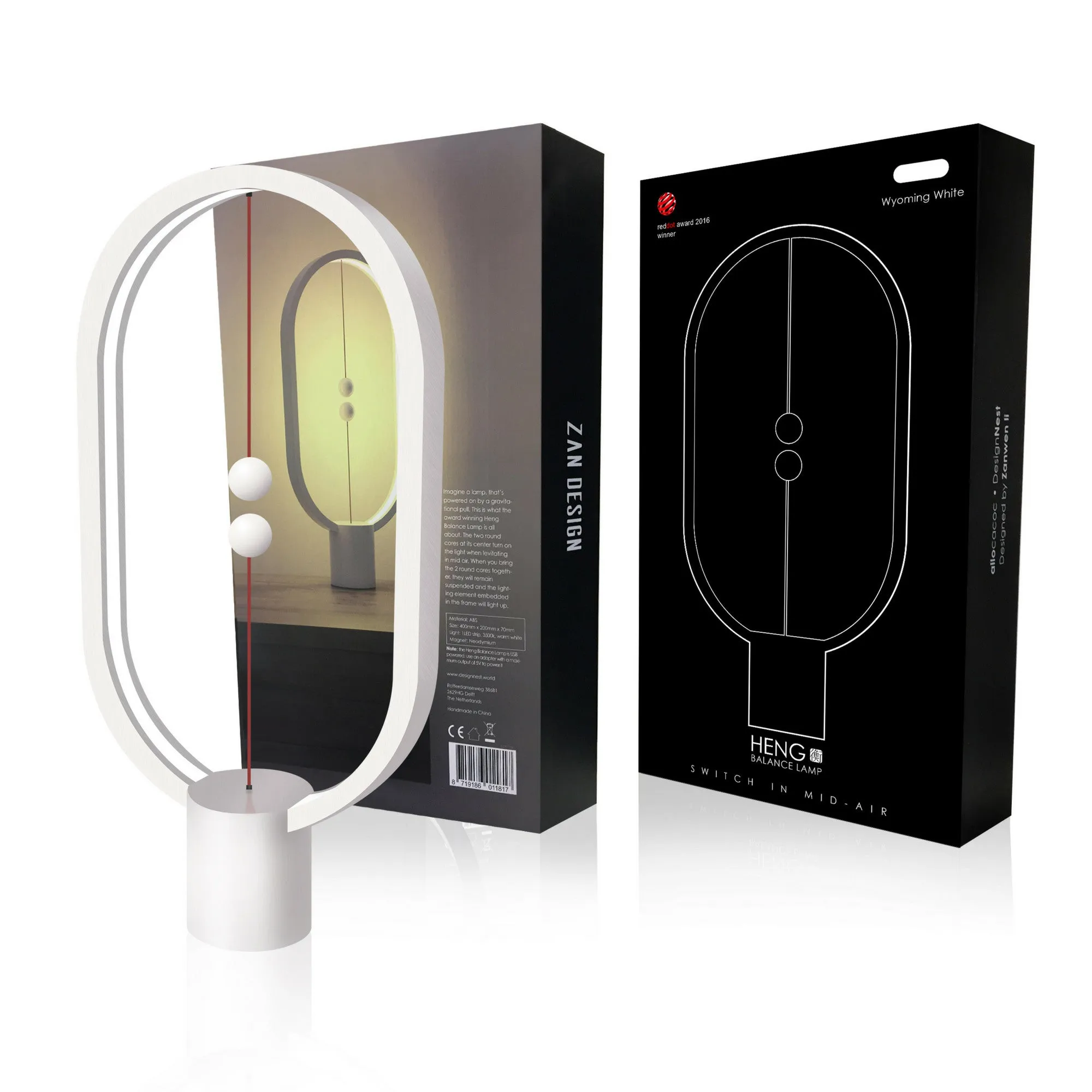 Ellipse Magnetic mid-air Switch USB Powered LED lamp, Warm Eye-Care LED Lamp, Night Lamp, Table Lamp, Decoration for Bedroom, Living Room, Dining Room and Office