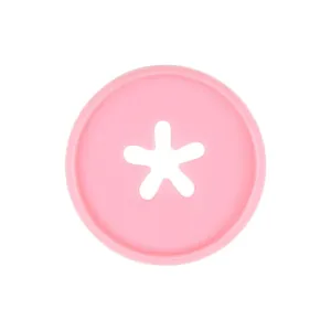 Flower Cutout Medium Disc Set - Bubblegum Pink
