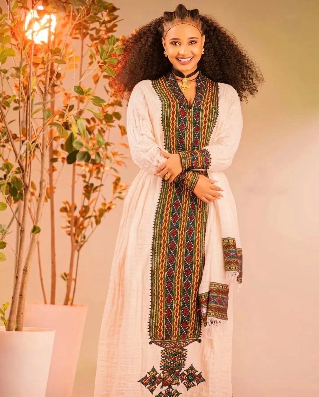 Handwoven Habesha Dress Exquisite Habesha Kemis Modern Habesha Libs Eritrean Dress