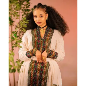 Handwoven Habesha Dress Exquisite Habesha Kemis Modern Habesha Libs Eritrean Dress
