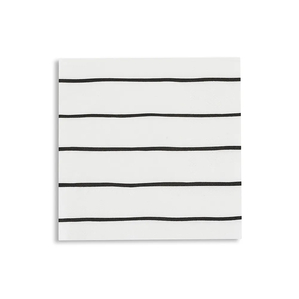 Ink Frenchie Striped Petite Napkins