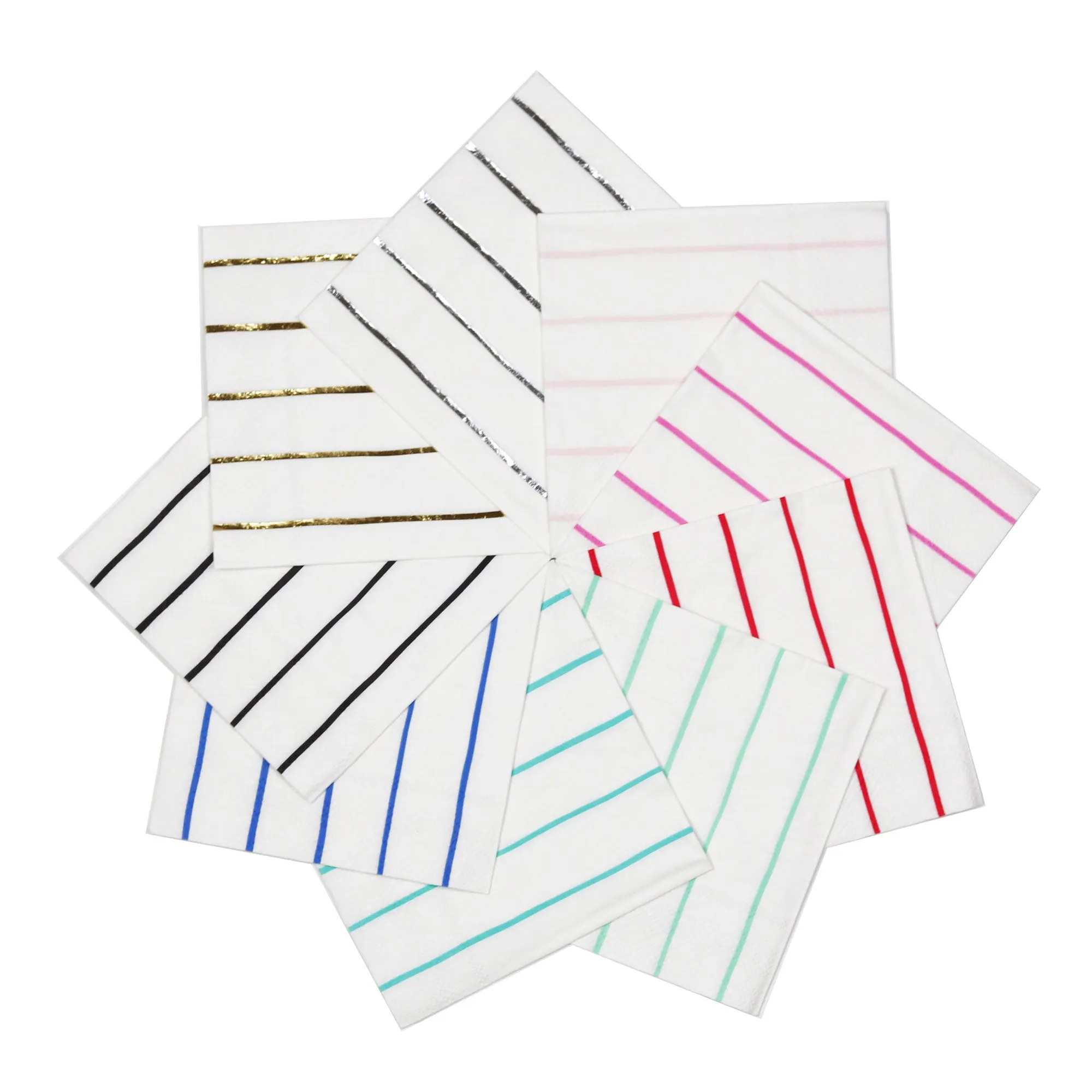 Ink Frenchie Striped Petite Napkins