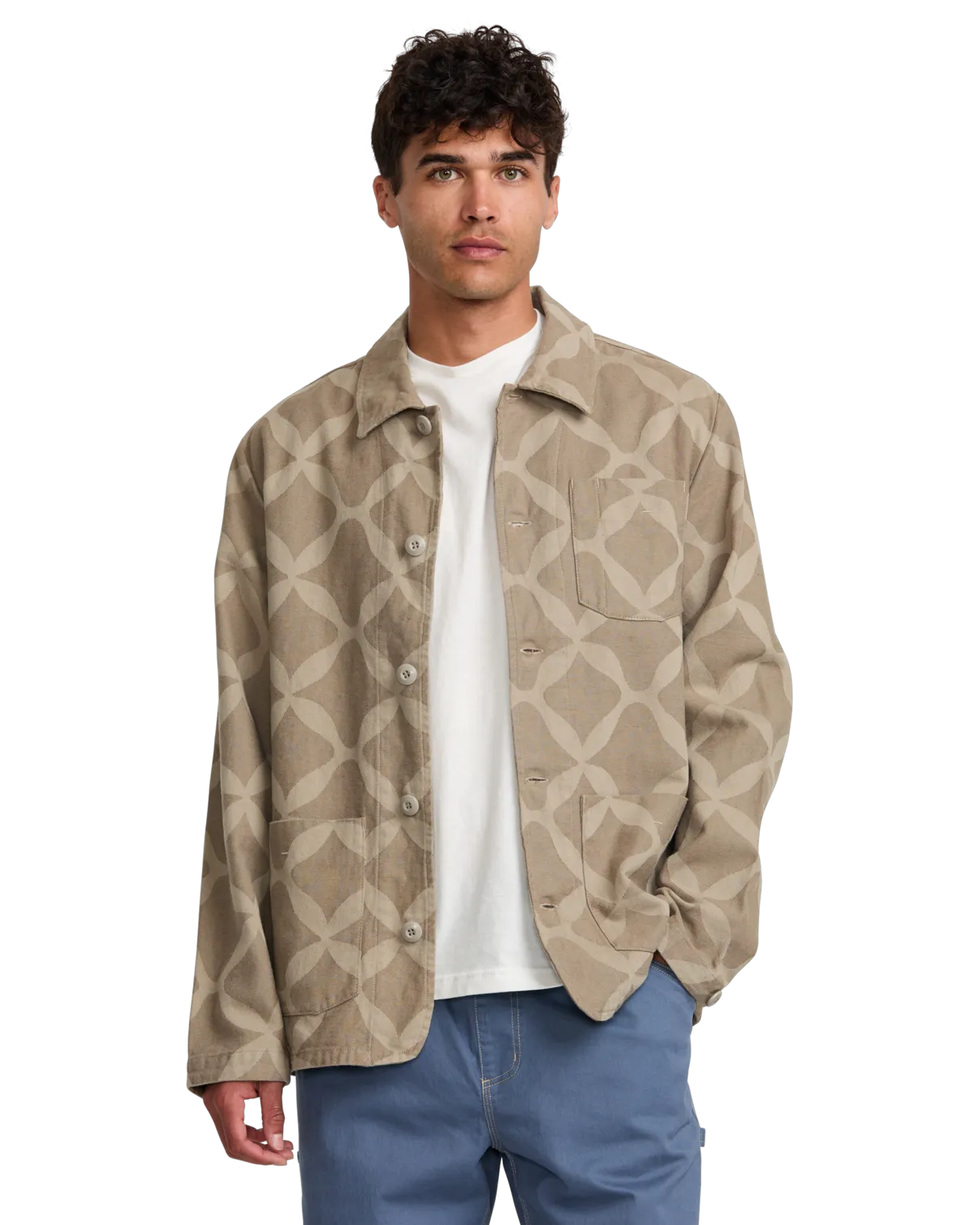 LA Ornament Chore Jacket in Sand Brown