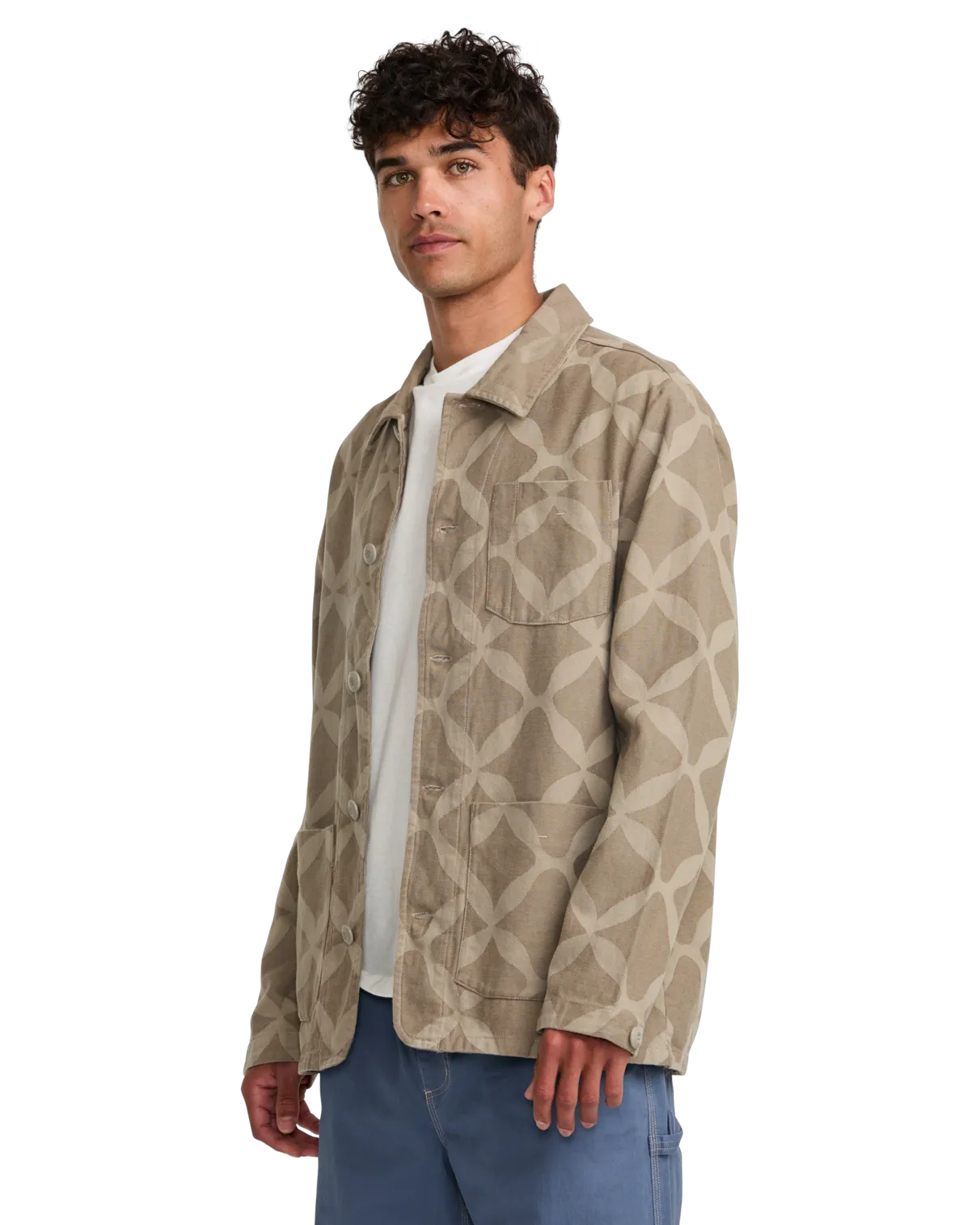LA Ornament Chore Jacket in Sand Brown