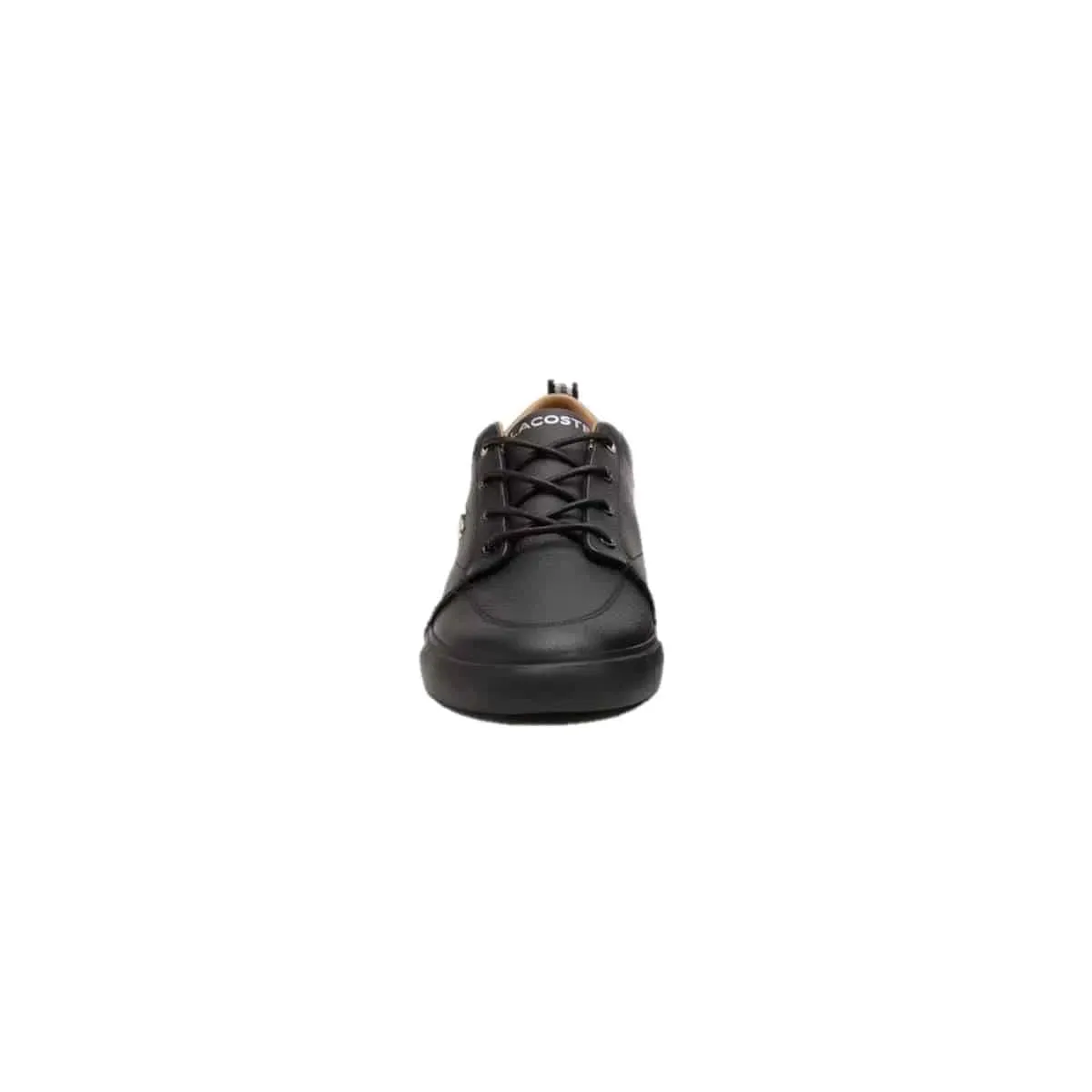 LACOSTE Black Leather Lifestyle Sneakers