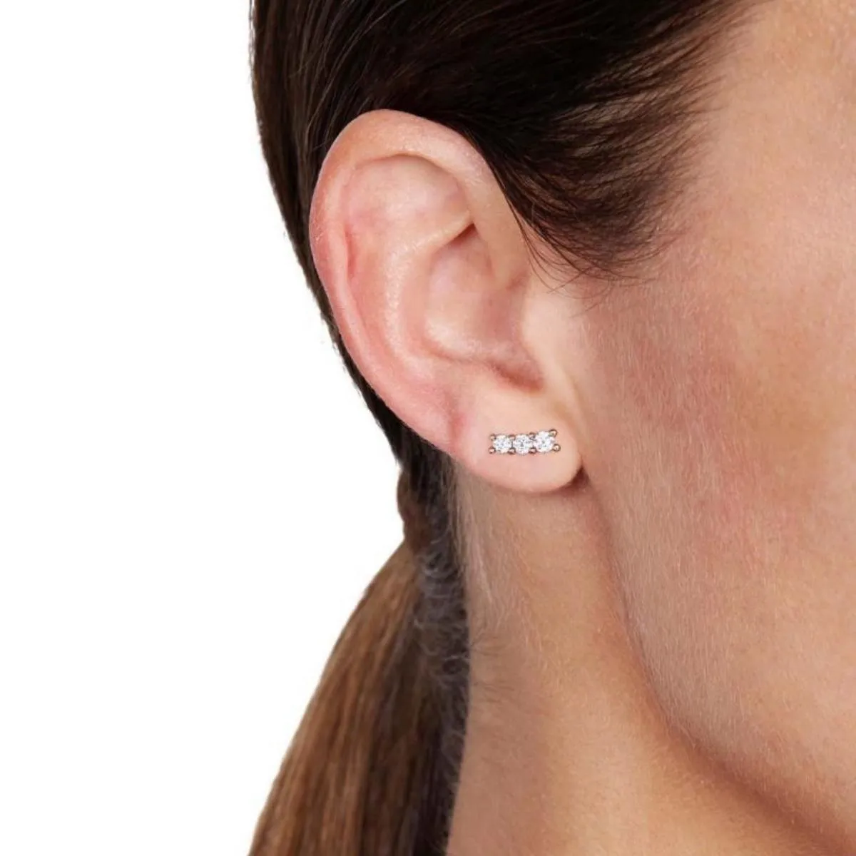 LARA Multiwear Diamond Stud Earring Single