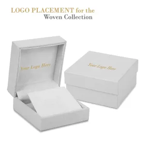 Linen Weave T-Bar Earring/Pendant Box, Woven Collection