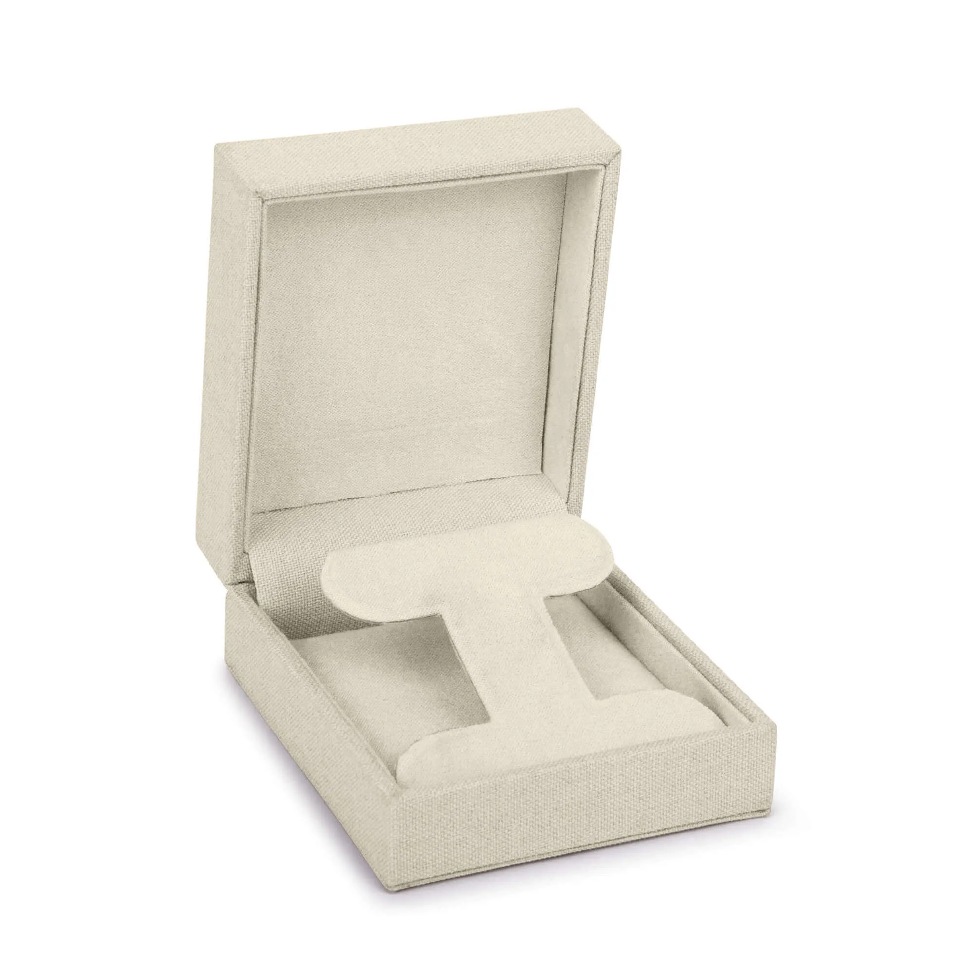 Linen Weave T-Bar Earring/Pendant Box, Woven Collection