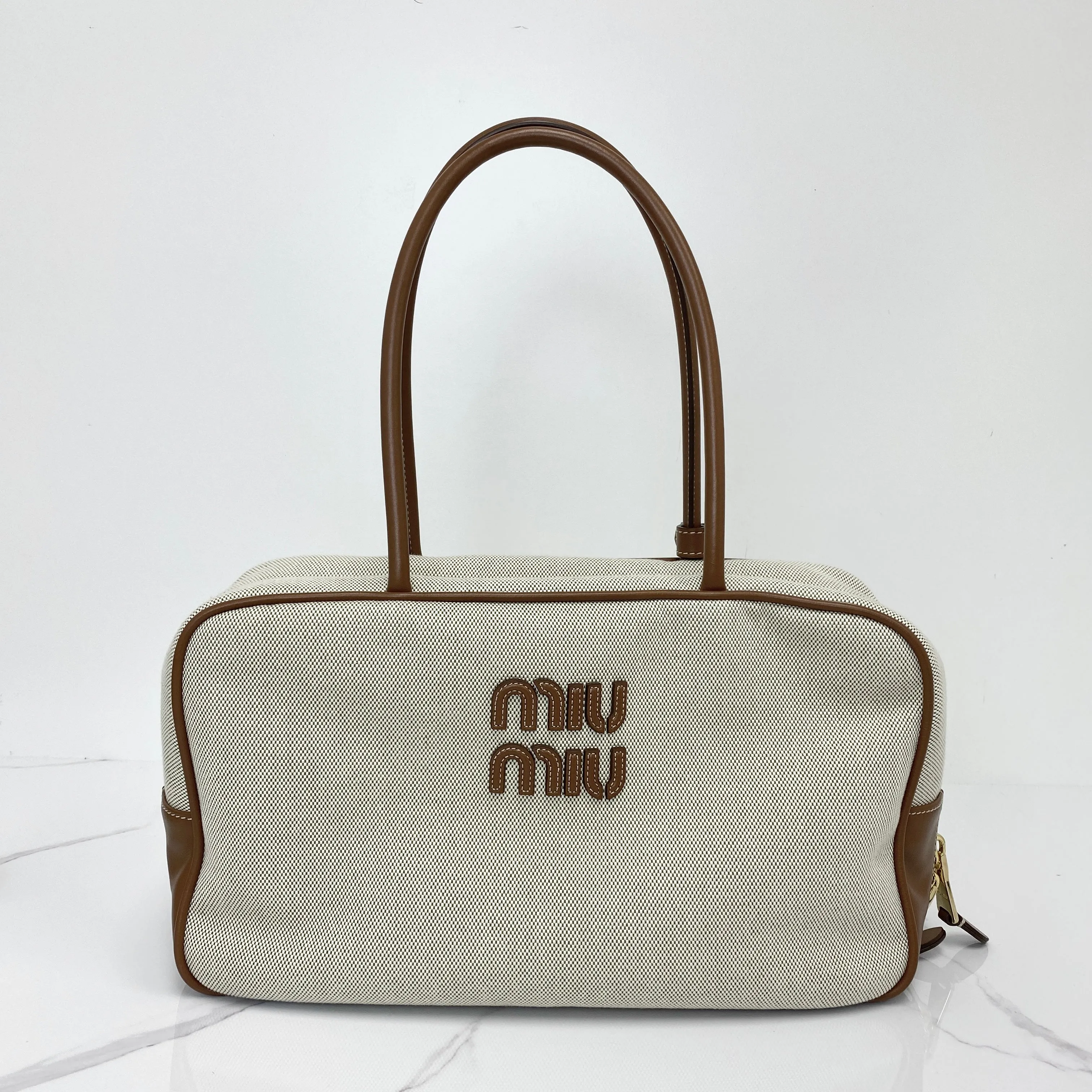 MIU MIU Canvas Top Handle Bag