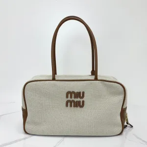MIU MIU Canvas Top Handle Bag