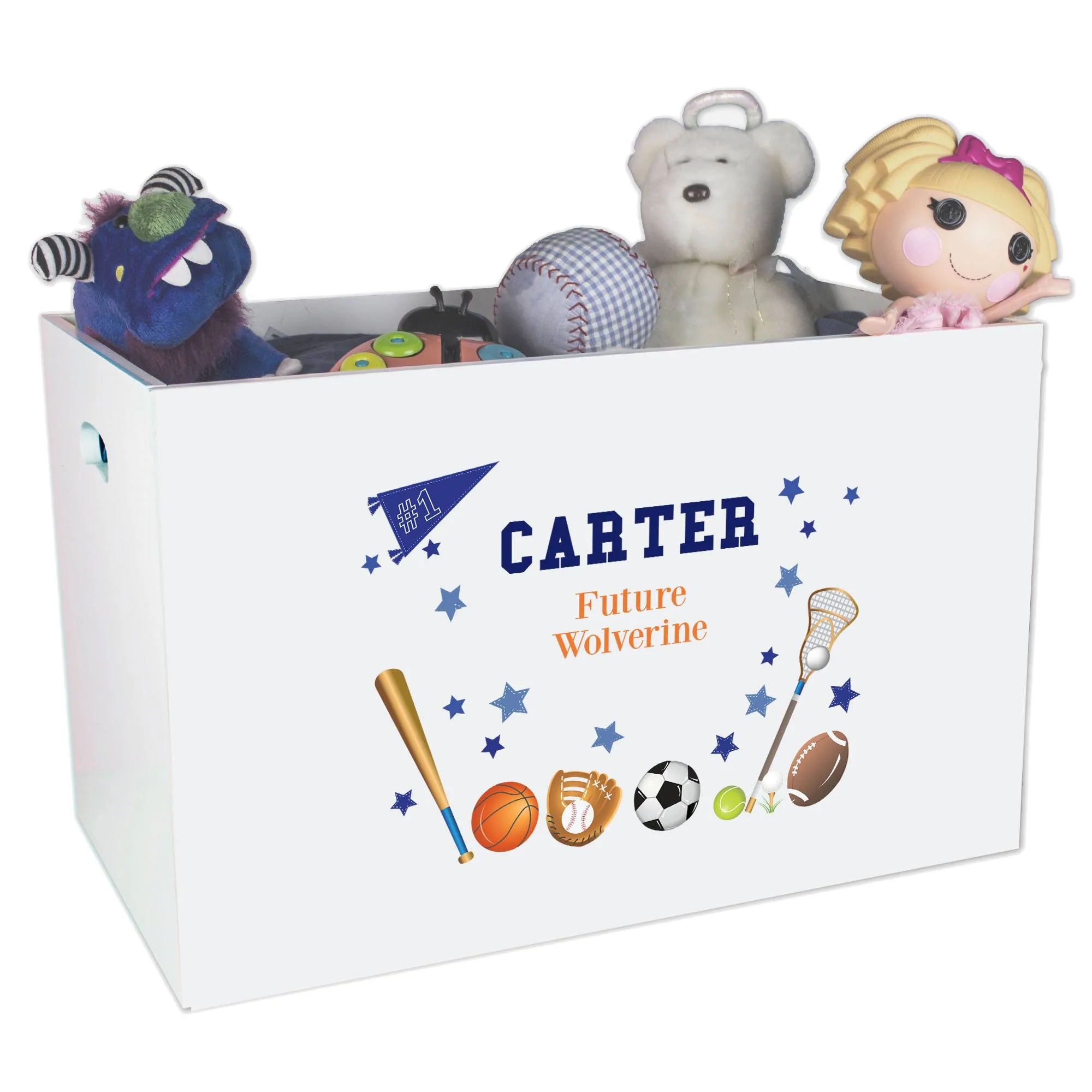 Open Top Toy Box - Sports