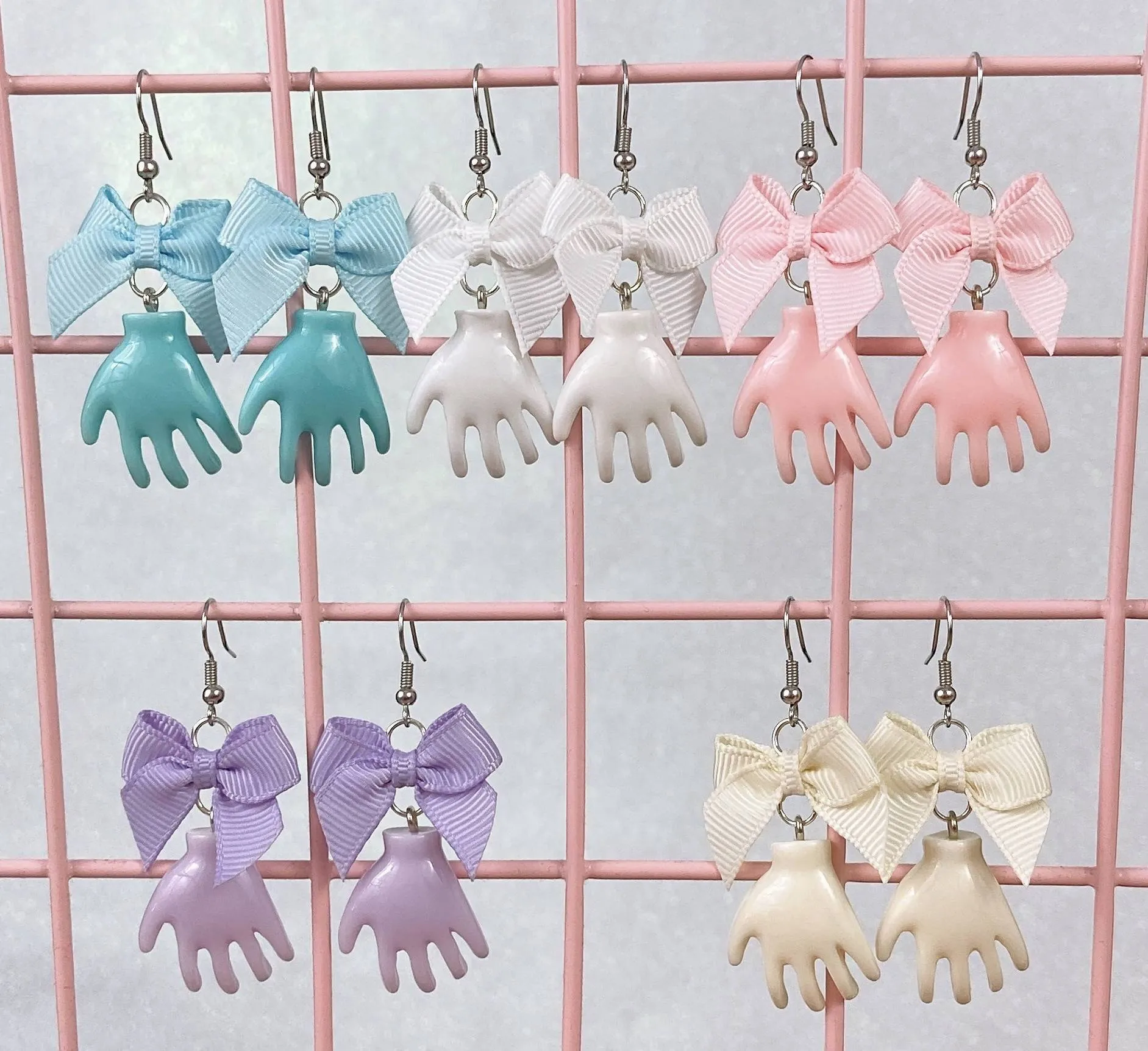 Pastel Hand Earrings (5 Colors)