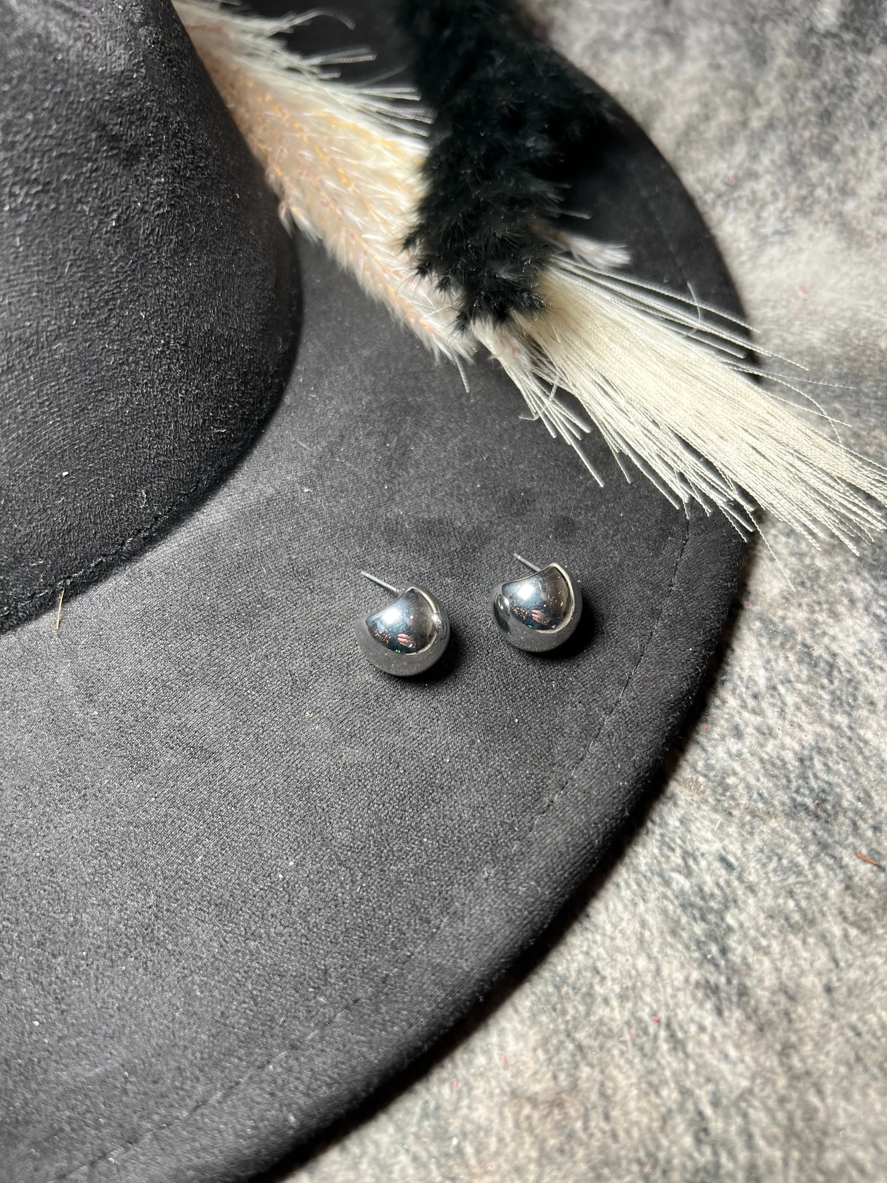 Puffy Dome Earring