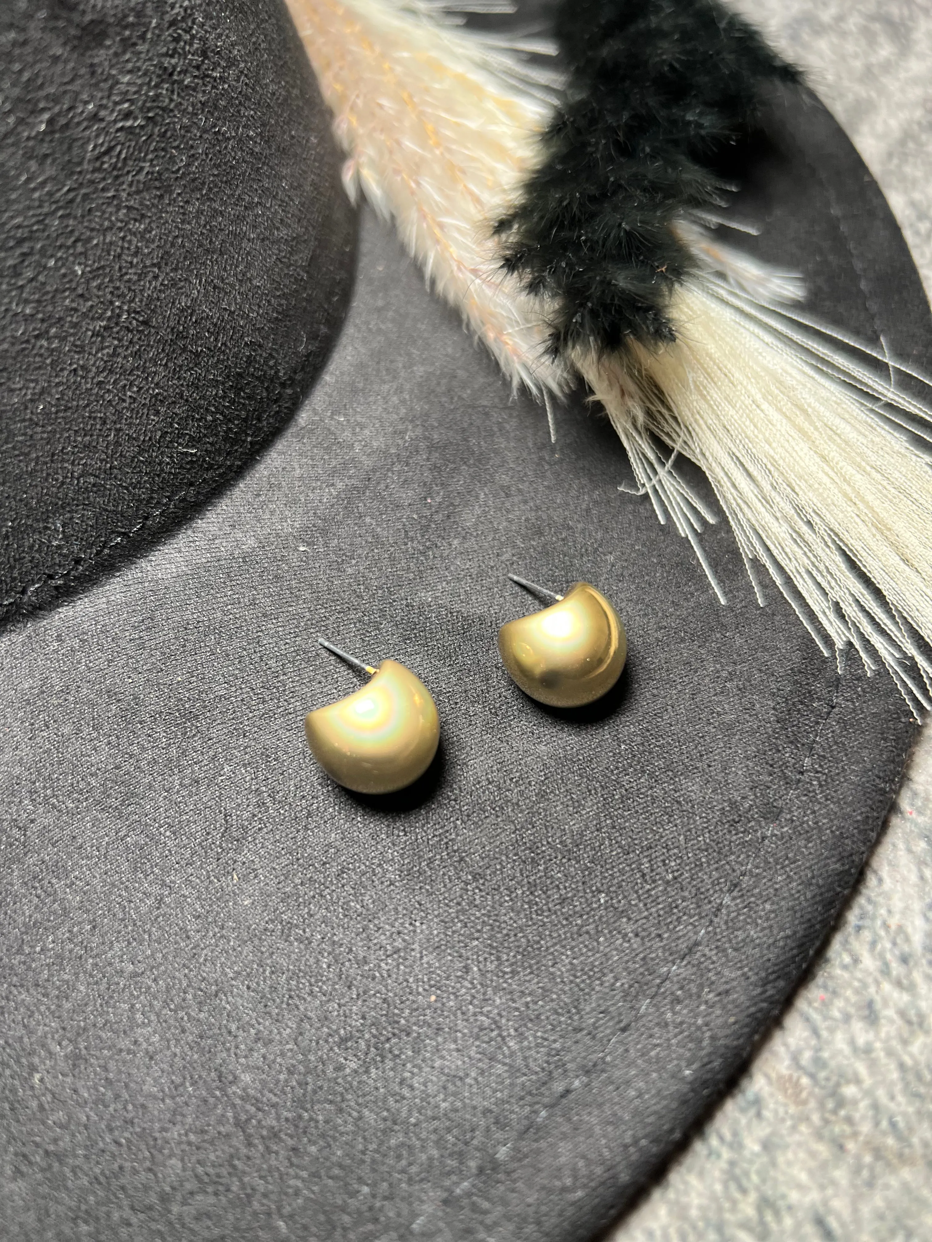 Puffy Dome Earring