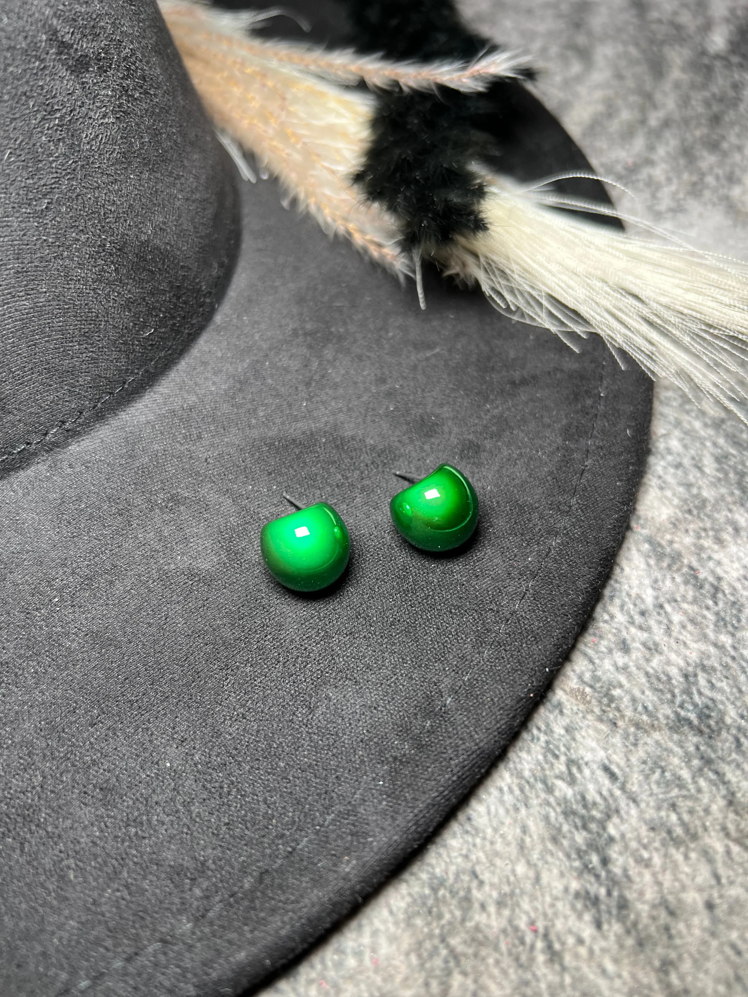 Puffy Dome Earring