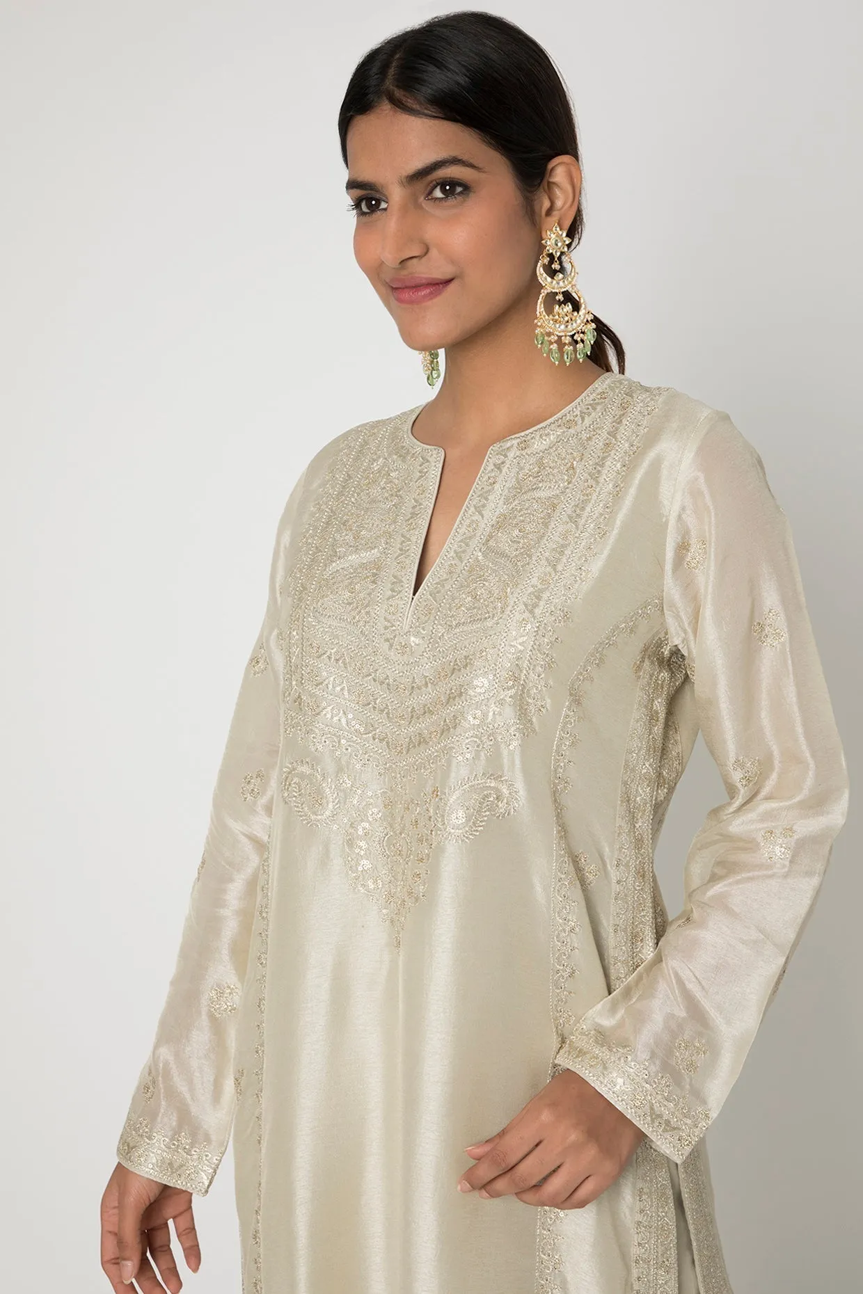 Rati Beige Palazzo Set