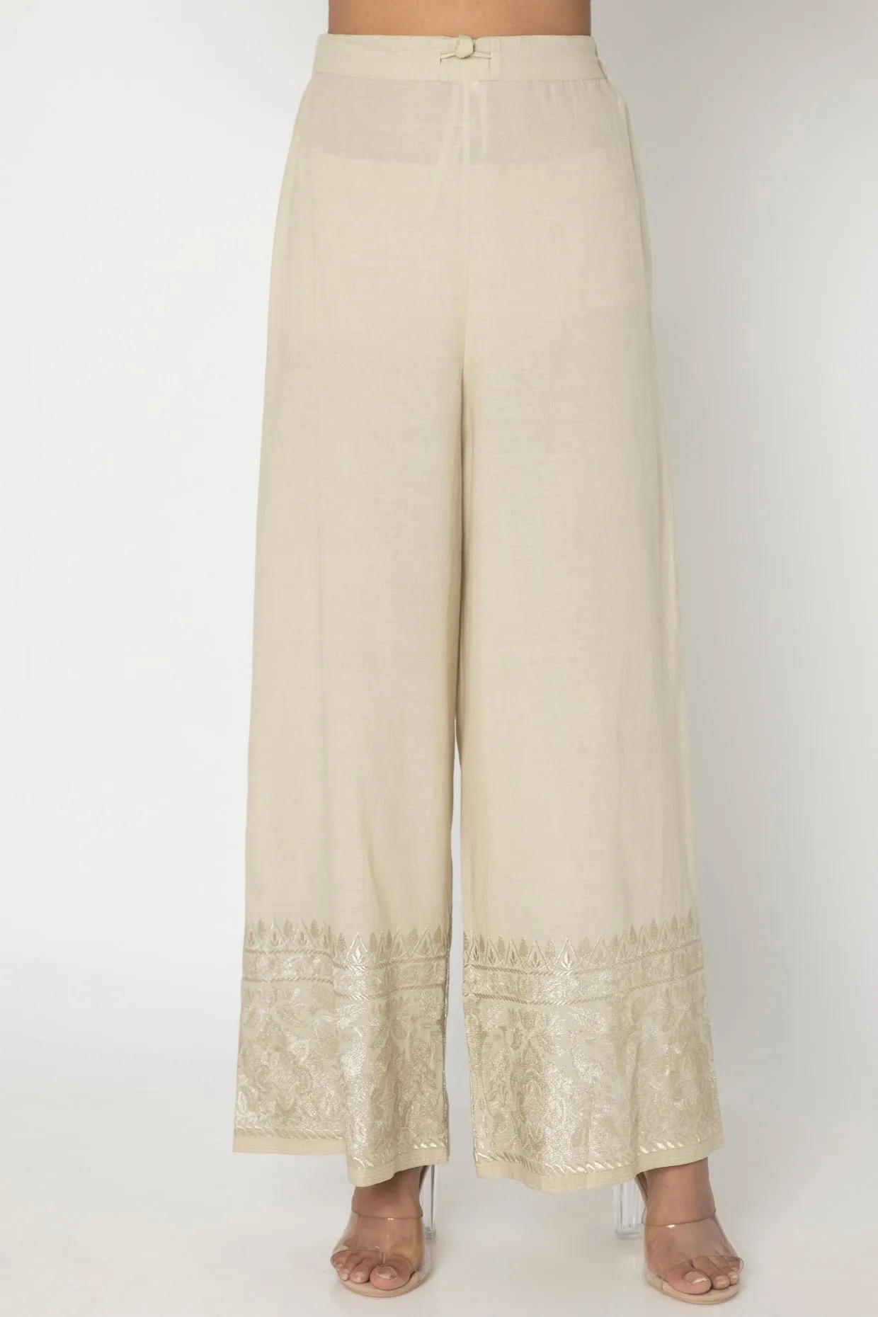 Rati Beige Palazzo Set