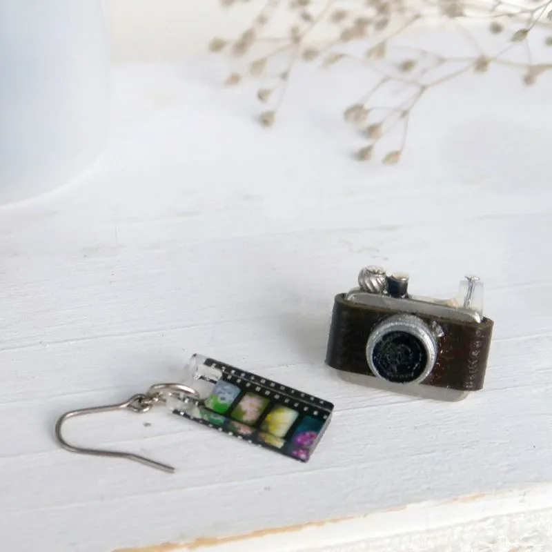 Retro Camera Earrings